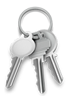 set of keys on key ring